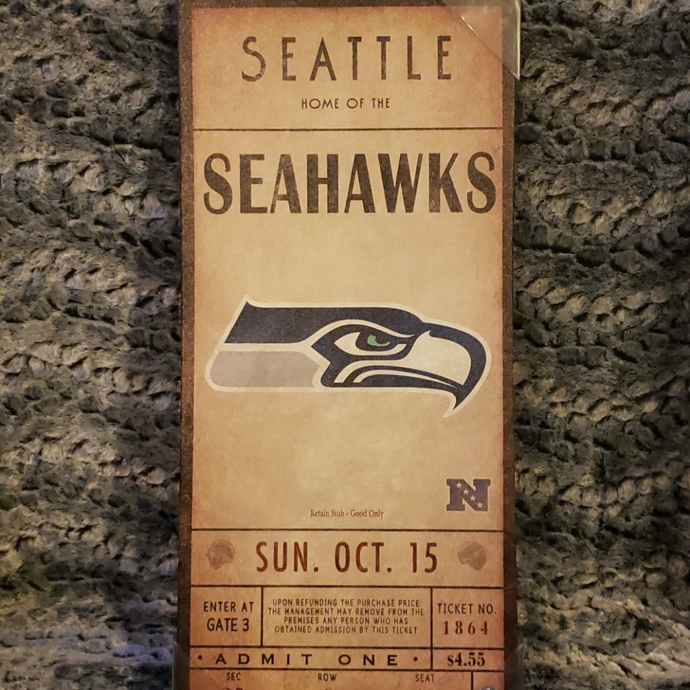 *Sold* Seattle Seahawks wall decoration
